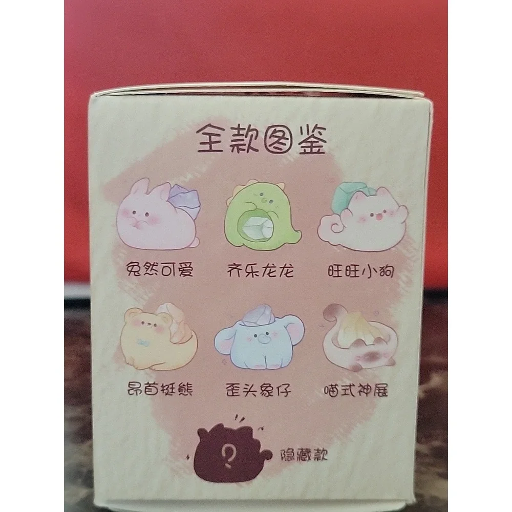 Cute Cat Pal Crystal blind box. It features small cat figurines With Stones.